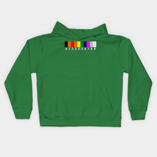 Resistor color codes Kids Hoodie